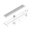 Shower Complements Linear Grid Shower Drain - Floor Mount - 24" Stainless Steel/Brushed Stainless Steel-506207997