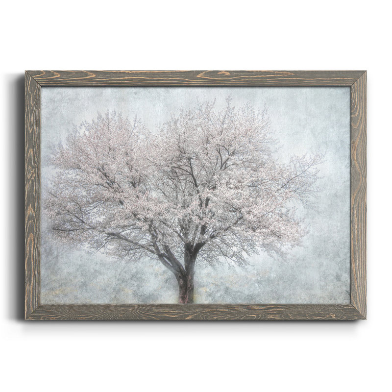 «A Feel Of Spring II» - Toile encadrée de qualité supérieure - prête à être accrochée, gris, H 20 po x l 17 po x P 1,5 po