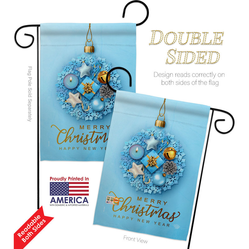 Double Sided 18.5'' H x 13'' W Polyester Garden Flag