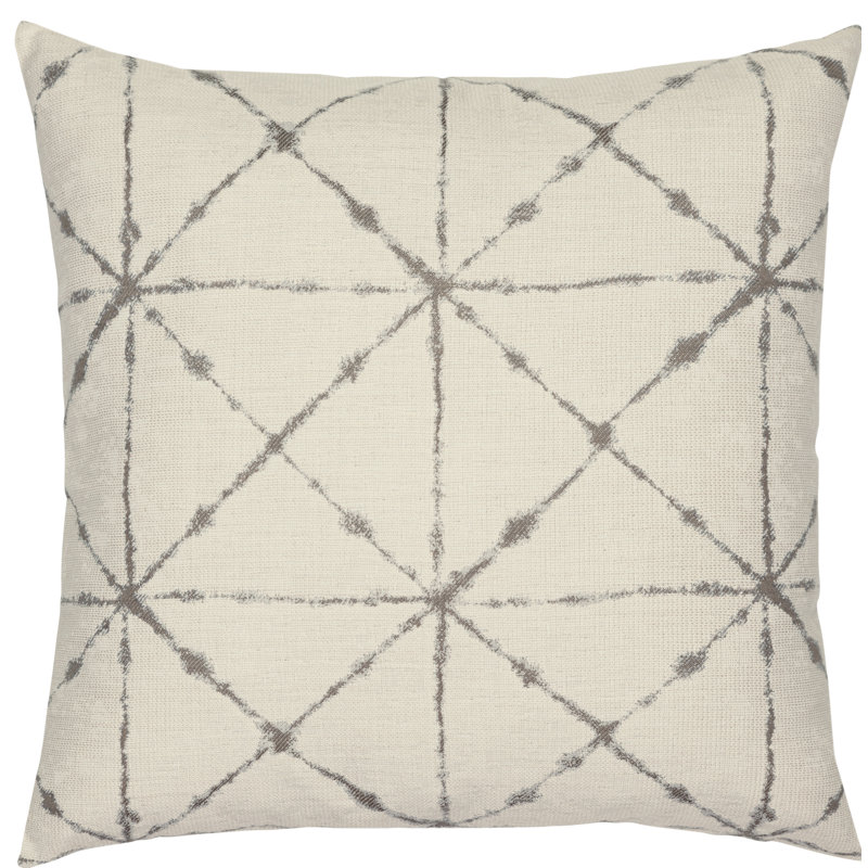 Trilogy Square Indoor/Outdoor Pillow Cover & Insert, 22"H x 22"W, Indigo
