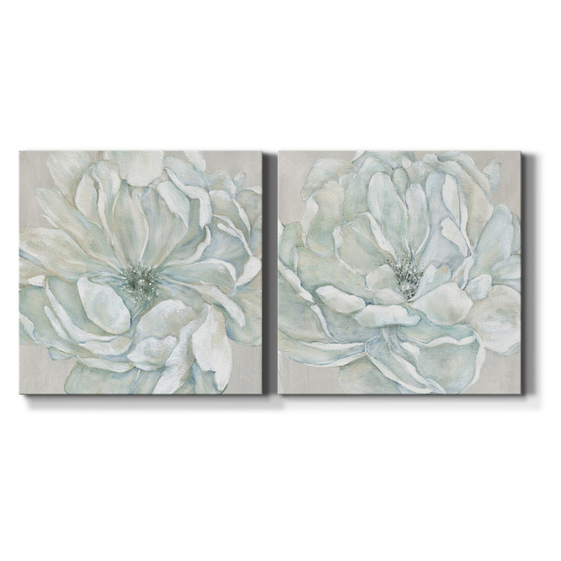 «Morning Petals I», ensemble de 2 reproductions d'art sur toile tendue, H 24 po x l 48 po x P 1 po