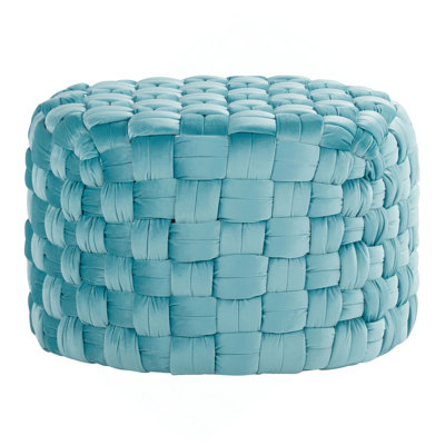 Round 24" Ottoman in Velvet