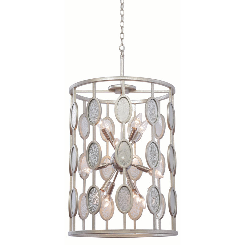 Luminaire suspendu Palomar 12 feuilles Kalco