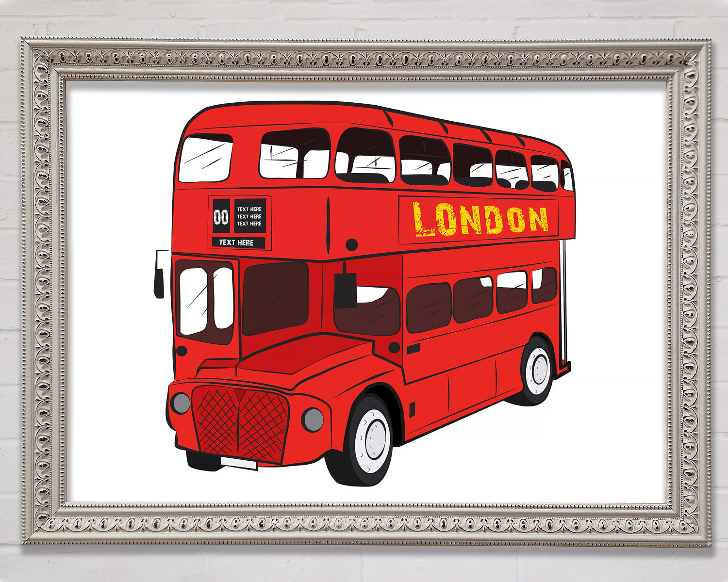 Bright Star Iconic Red Bus - Single Picture Frame Art Prints | Wayfair ...
