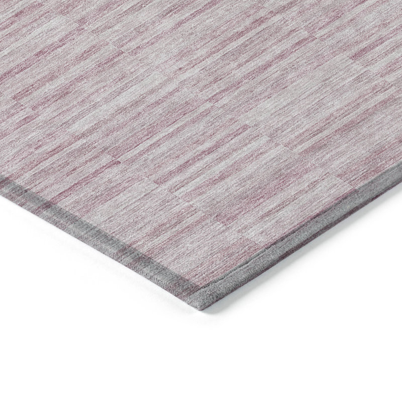 Chamblis Washable Striped Indoor / Outdoor Rug, Rectangle 9' x 12'