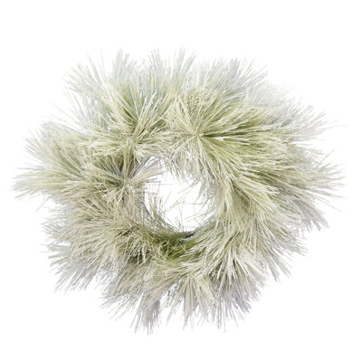 Flocked Coulter Pine Christmas Wreath