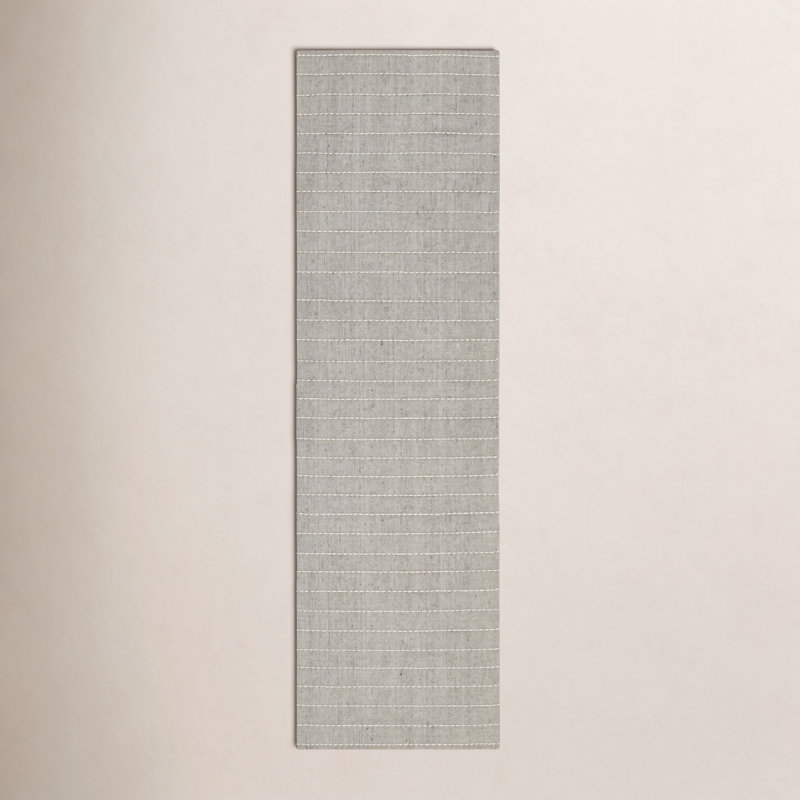 Tapis naturel tissé à la main Amita, Tapis de couloir 2 pi 3 po x 8 pi
