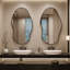  Miroir ondulé mural irrégulier pour vestiaire, chambre à coucher, salon et vestibule-2109948838-2109948832