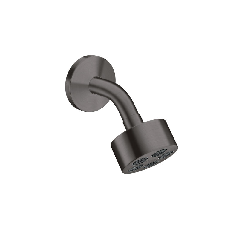 One Rain Fixed Shower Head, Brushed Black Chrome