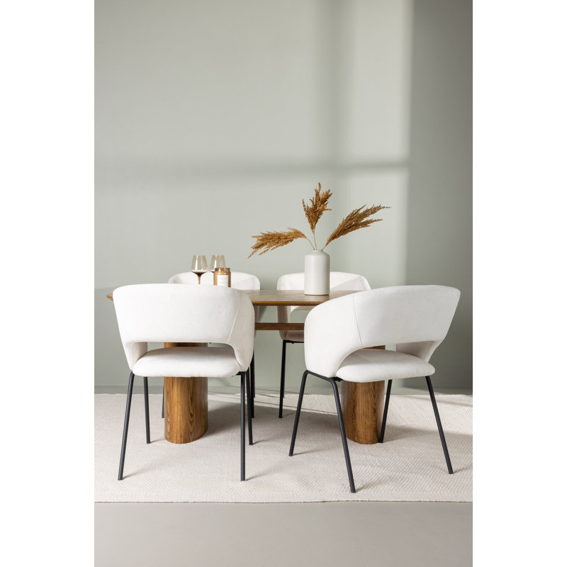 Carrasco 4 - Person Dining Set, Beige