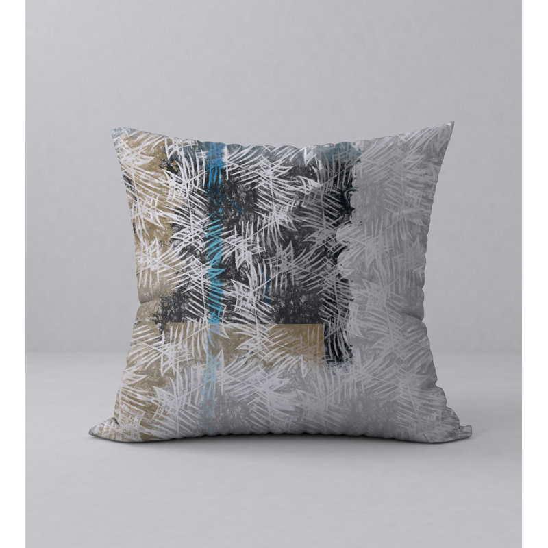 Abstract Reversible Throw Pillow, 24" x 24"