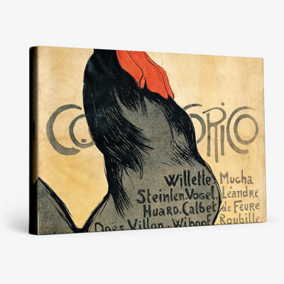 Cocorico 1899 - Belle Époque Rooster Vintage Poster Canvas Wall Art - Canvas Wall Art