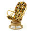 Fauteuil d'appoint pivotant en rotin Melbourne-526825019-526825017