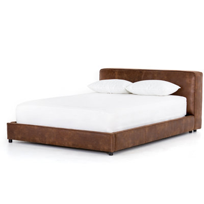 Vegan Leather Platform Bed
