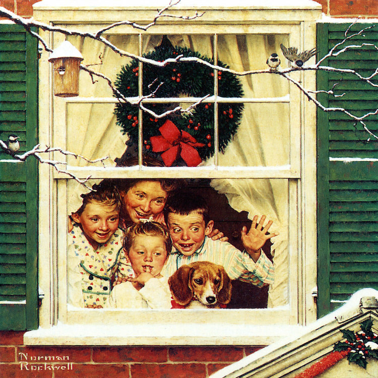 Oh, mon garçon! C'est du pop avec un nouveau Plymouth! par Norman Rockwell - reproduction, H 18 po x l 18 po x P 1,5 po