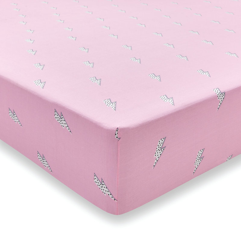 Lightning Bolt Fitted Sheet, Single (3')