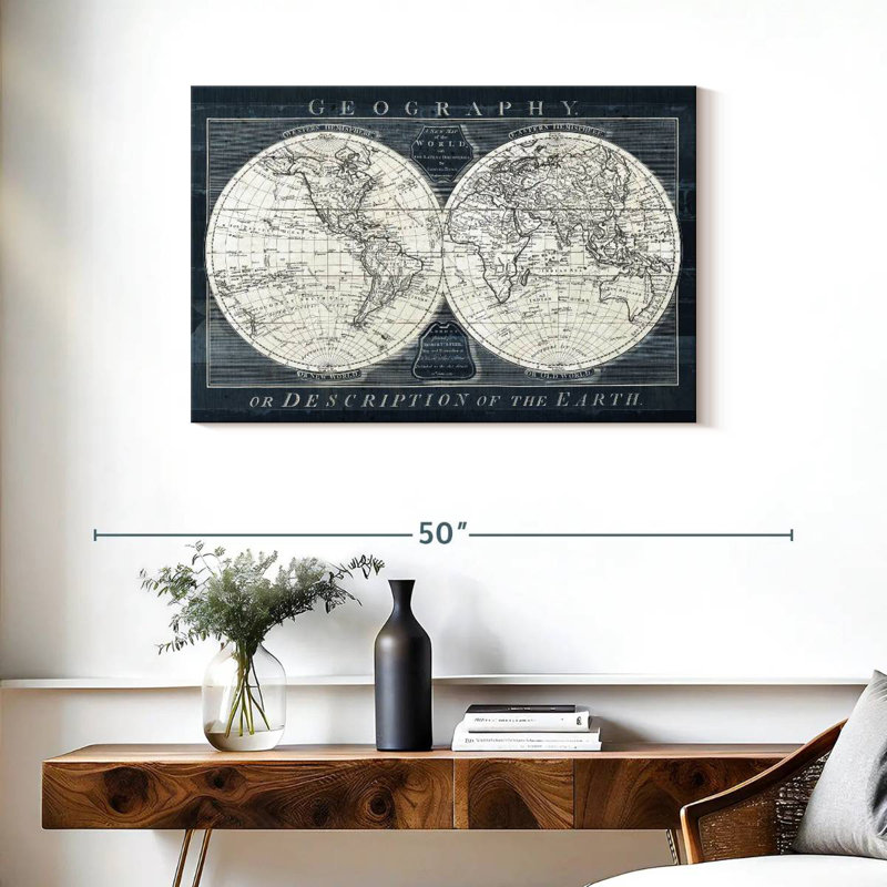 Globe terrestre du vieux monde Aliaz I, H 24 po x l 36 po