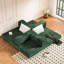 Lit pliant de 80 po avec 2 coussins, tissu chenille, base antidérapante, modulaire bricolage, parfait pour les greniers et les sous-sols, revêtement à 3 places, coussin, petits espaces
