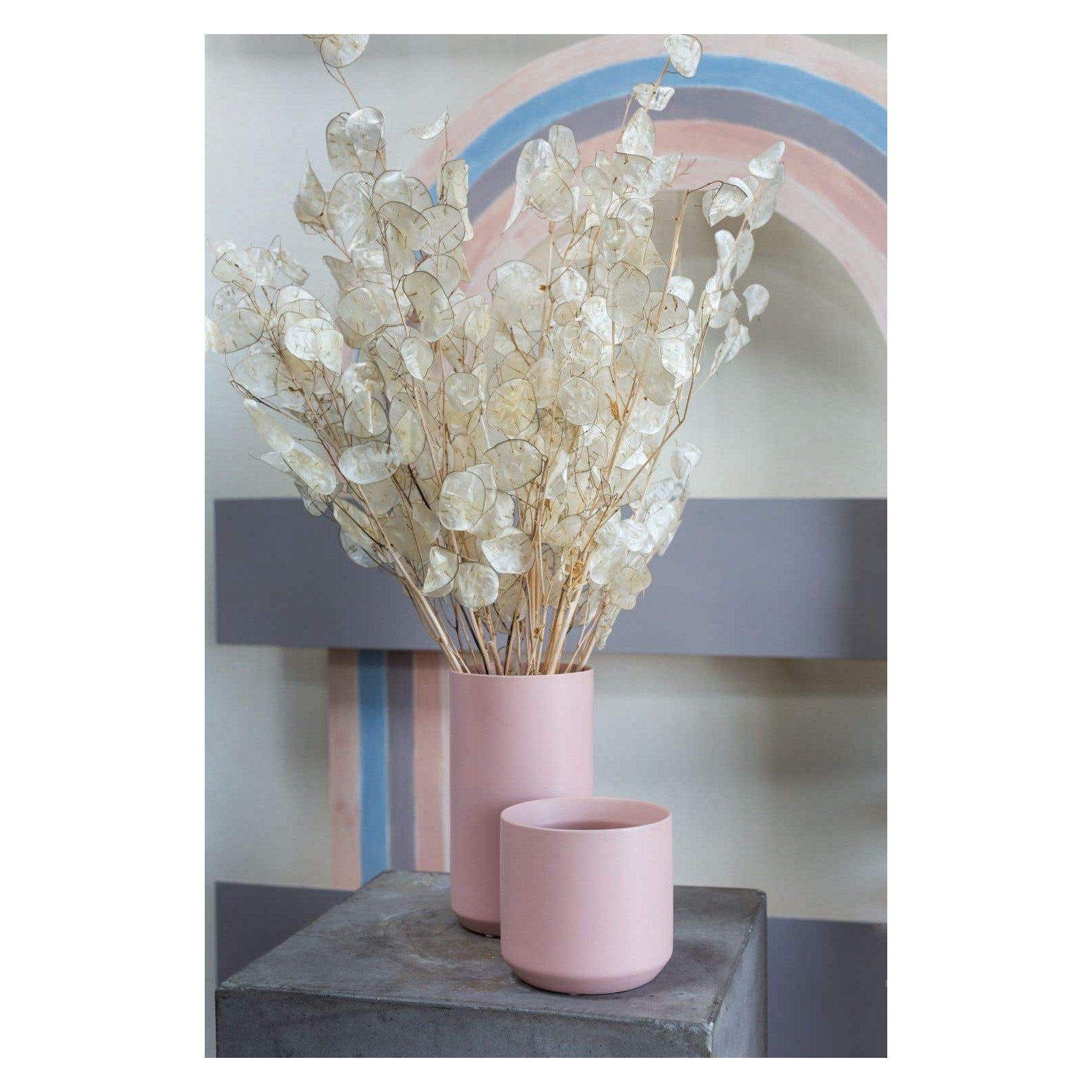 Parsons Handmade Ceramic Pot Planter, Pink, 2" H x 2.5" W x 2.5" D