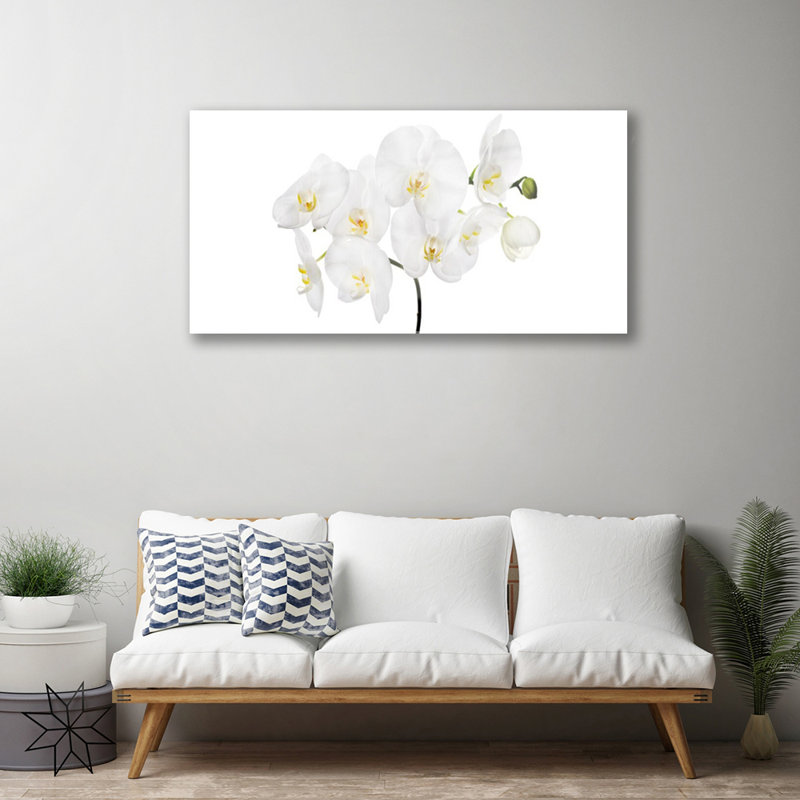 Flowers Floral - Unframed Photograph on Glass