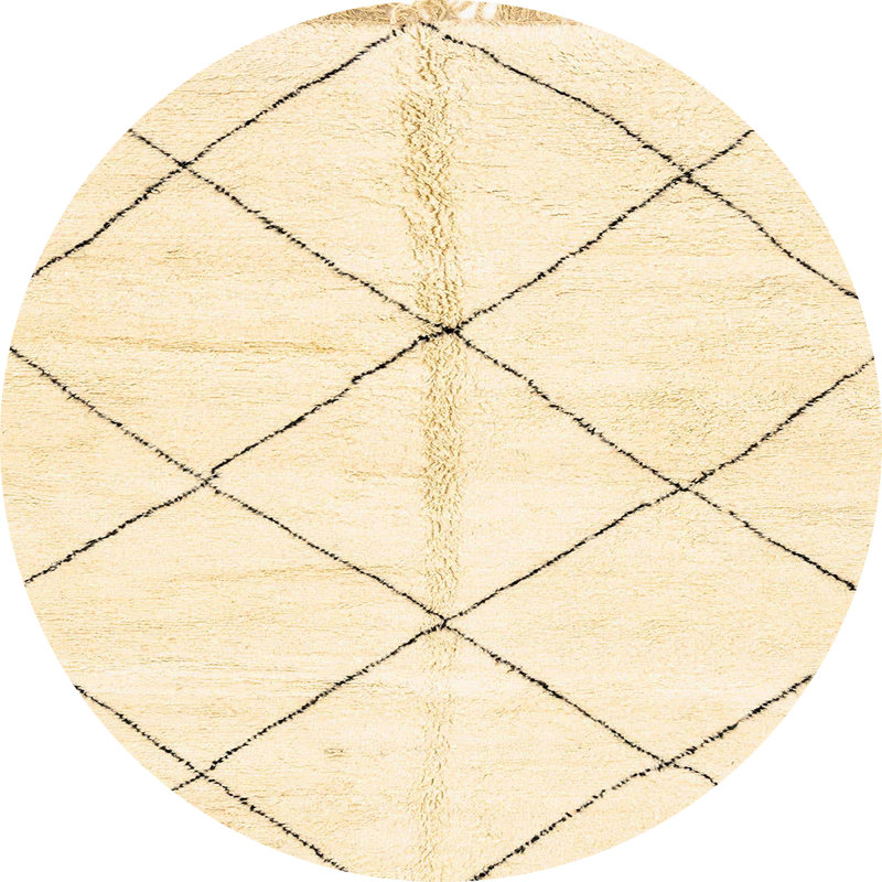 Abstract Indoor Rug, Round 3'