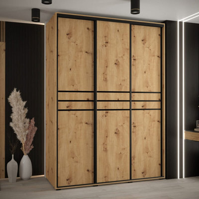 Cannes X 3 Door Steel Wardrobe