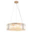 Lustre cylindrique rond de luxe moderne à 6 lumières de 19,69 po-107168558