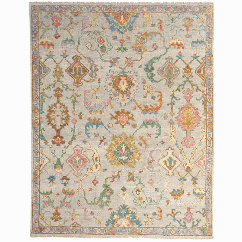 Lacalvin Wool Oriental Indoor Rug, Rectangle 5' x 8'