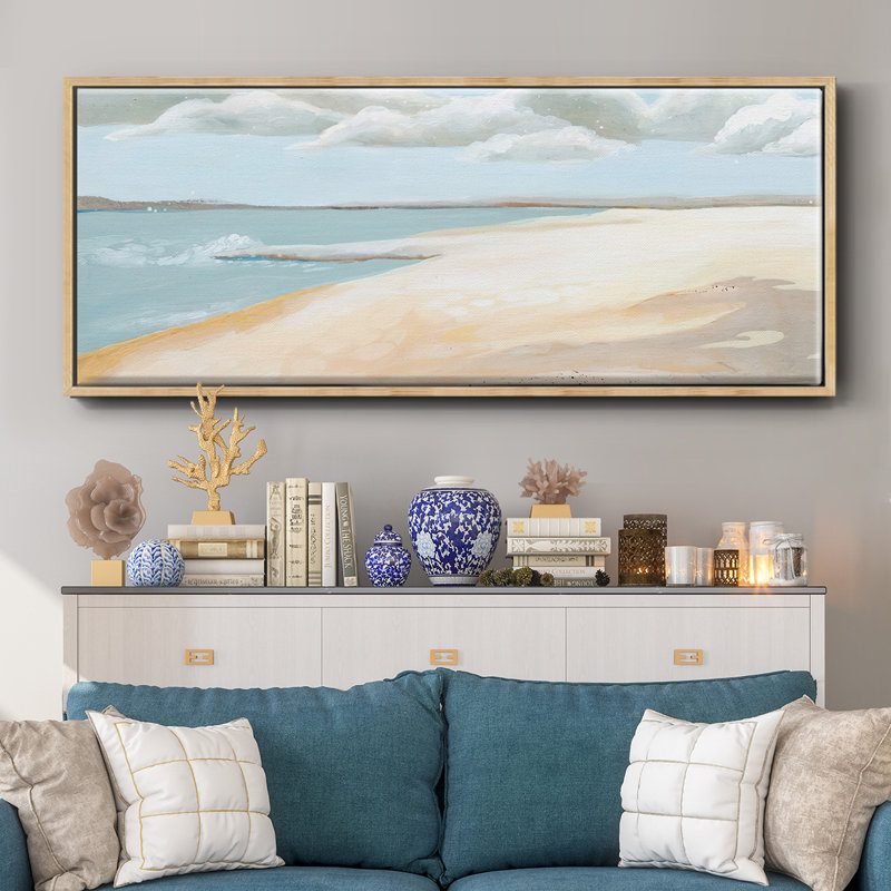 Sandy Getaway I- Framed Canvas