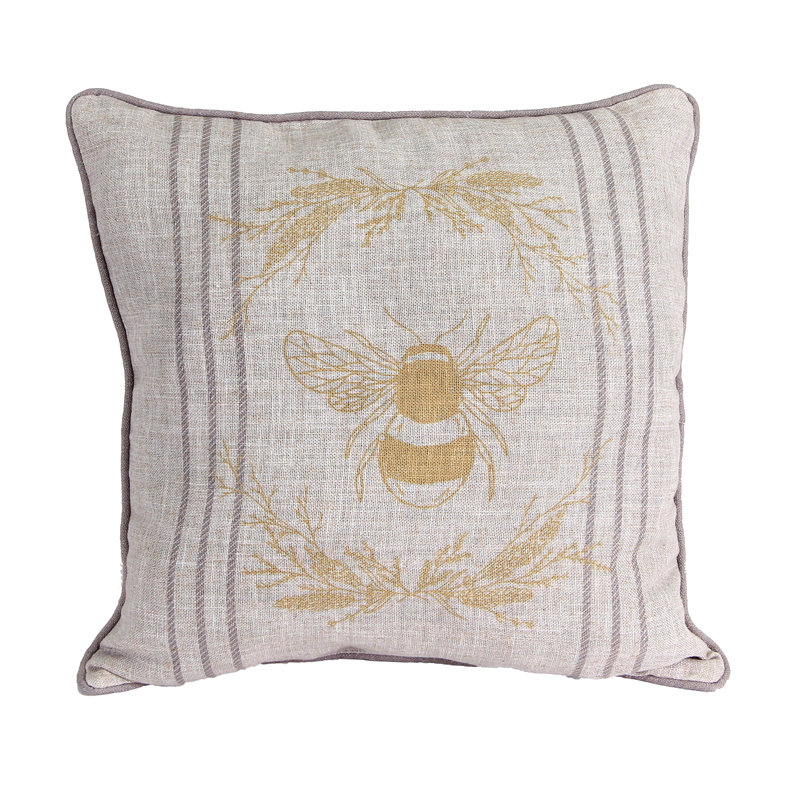 Indoor Throw Pillow, 18" x 18", Bee Kind