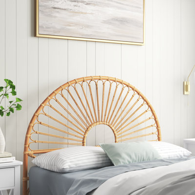 Mariana Wicker/Rattan Open-Frame Headboard