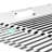 Floral Stripes Black Acrylic Square Decorative Tray-121429167