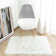 Mamduh Handmade Shag Faux Sheepskin White Rug