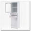 Bathroom Storage Cabinet with Glass Doors,2 Drawers, and Adjustable Shelves-2007439466