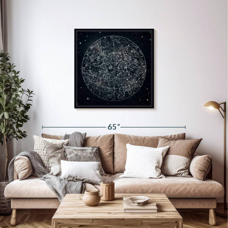 Oberle Constellation Map, 36" H x 36" W