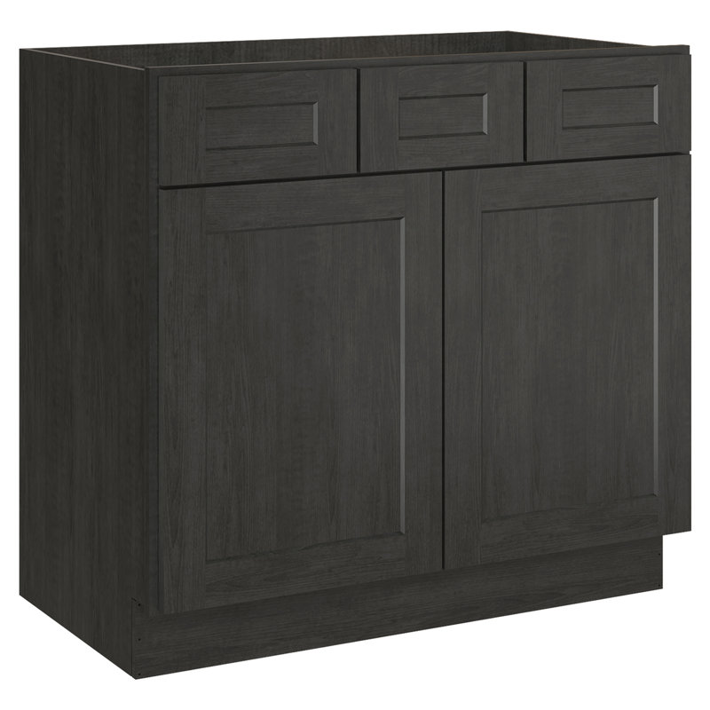 Cozy Design 36'' Single Bathroom Vanity Base Only, Shaker Charcoal
