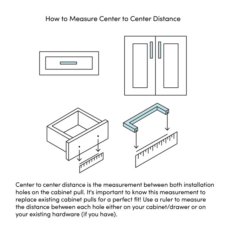 How to Measure Drawer Pulls and Cabinet Pulls - Wayfair Canada