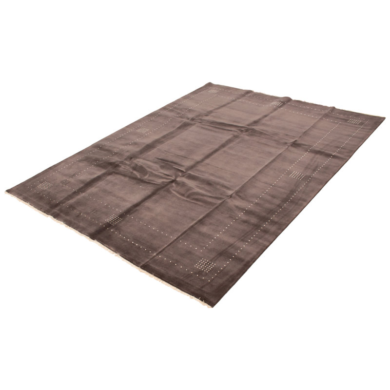 Tapis gris foncé Zohaib Gabbeh 8 pi 10 po x 11 pi 10 po