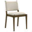 Chaise d'appoint de salle à manger rembourrée Crispin Brown (ensemble de 2)