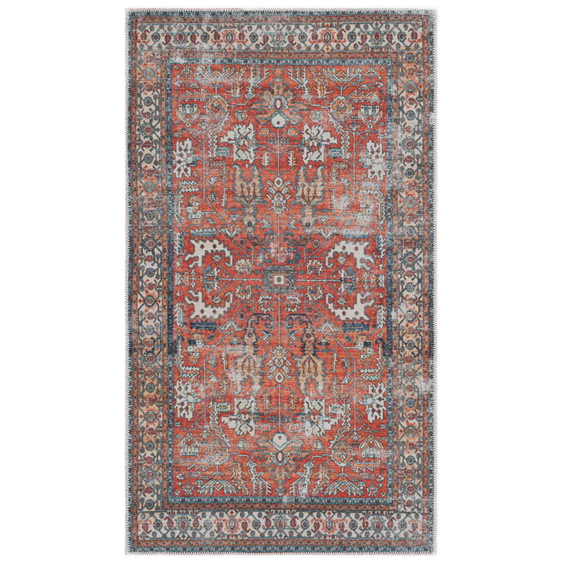 Tapis oriental lavable à la machine Arizona Performance, Rectangle 2 pi 3 po x 4 pi