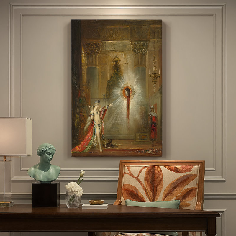The Apparition - Gallerie sur toile tendue par Gustave Moreau, 18 x 27