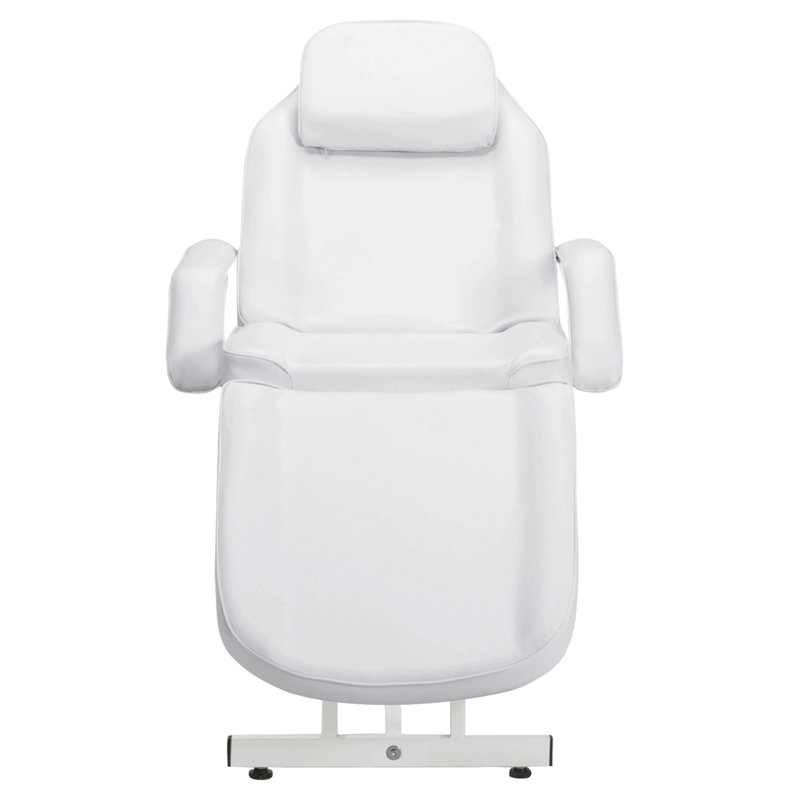Beauty Spa Facial Salon Tattoo Adjustable Massage Bed Recliner, White Faux Leather