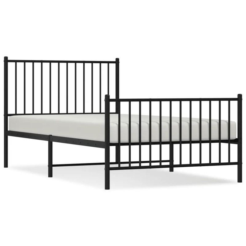 Lemual Metal Bed, 100 x 190 cm