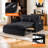 54" Velvet Convertible 3-In-1 Sofa Bed-335867755