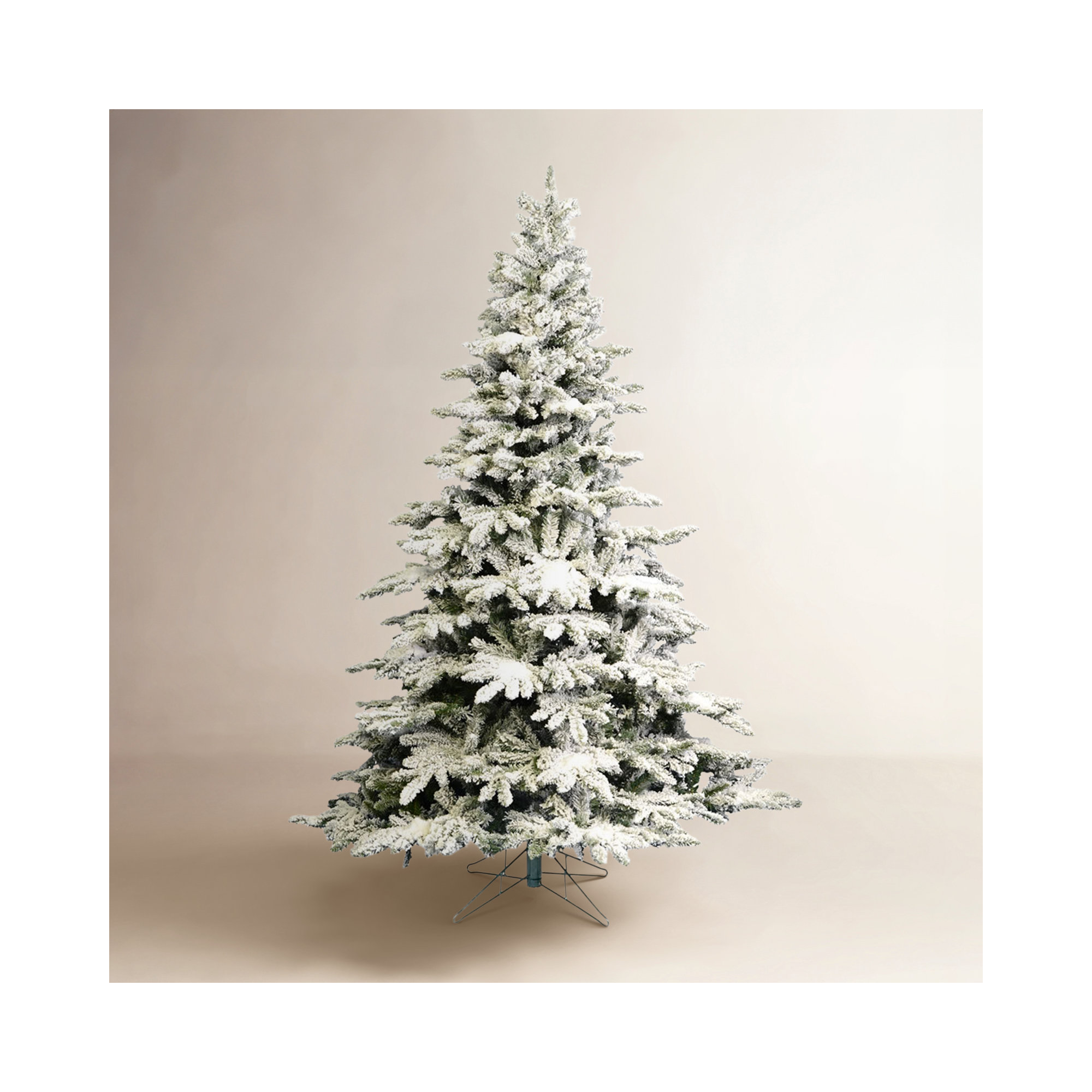 Green/White Fir Artificial Christmas Tree, 4.5' H