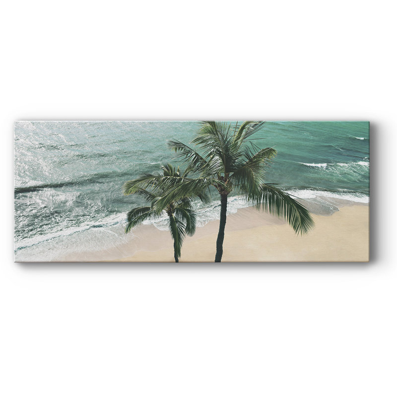 Maui palmier sur toile, H 8 po x l 20 po x P 1,5 po