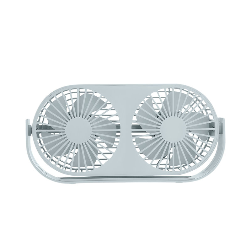 Ventilateur de charge pour bureau USB à double tête et à double feuille d'aromathérapie kbndieu, Green