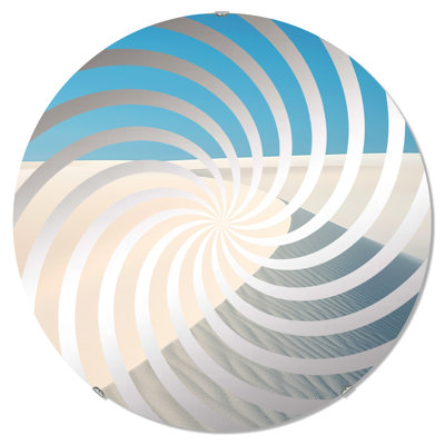 White Dune Solitude I - Miroir décoratif Vortex MIR108585 C