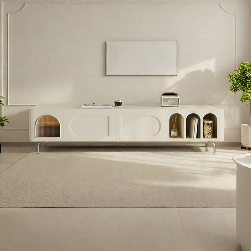 Meuble télé avec finition piano moderne, 78.74'