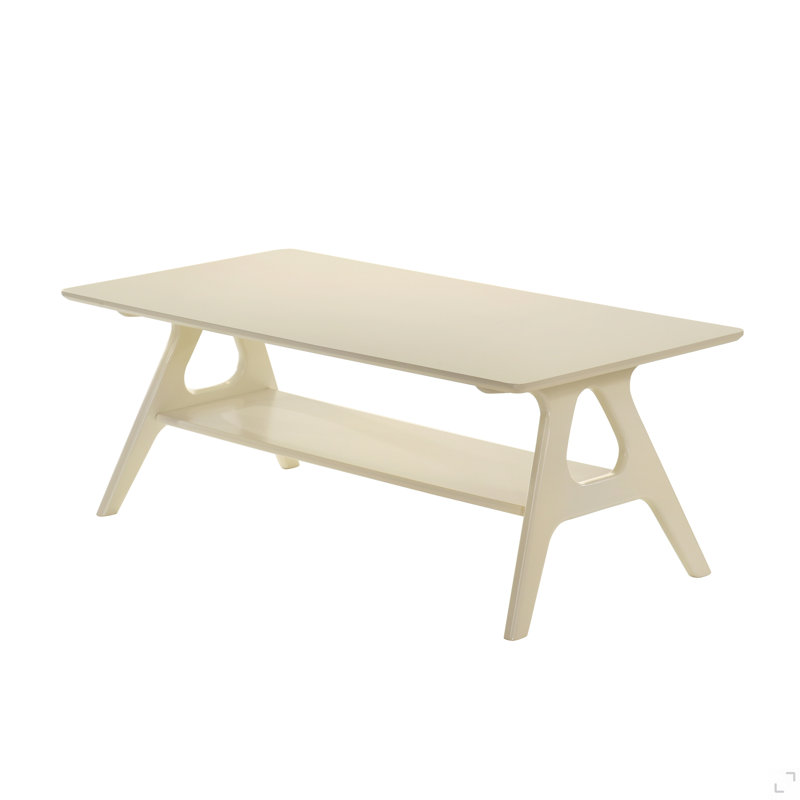 Table basse Mid-Century, White